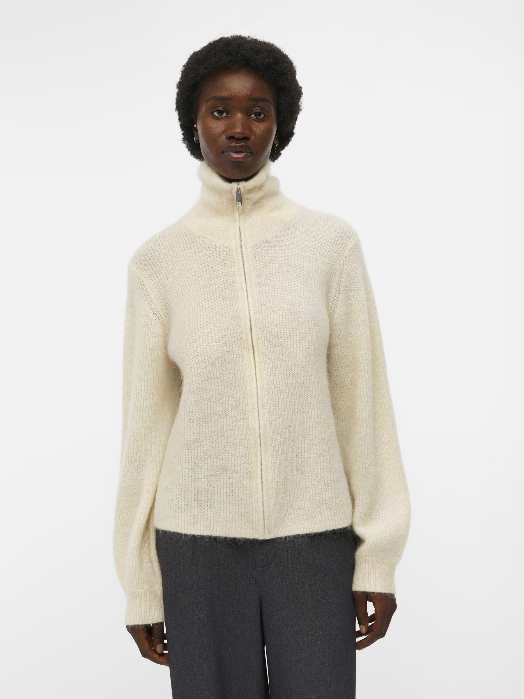 ZIP CARDIGAN Grey .OBJECT CI France