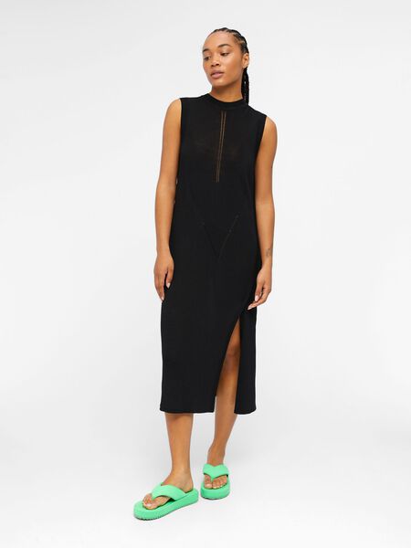 Object Collectors Item RIBBED KNITTED DRESS, Black, highres - 23041878_Black_003.jpg