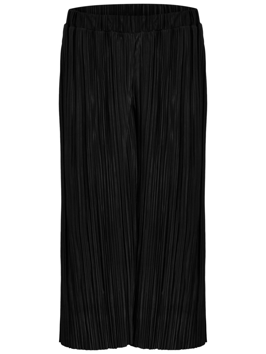 Object Collectors Item PLEATED COULOTTE TROUSERS, Black, highres - 23024456_Black_002.jpg