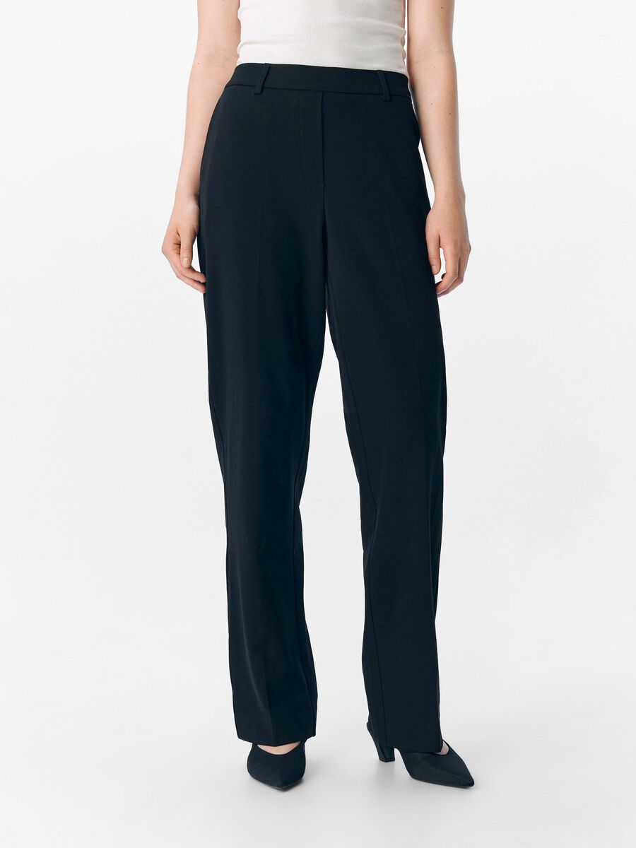 OBJECT OBJLISA STRAIGHT-LEG TROUSERS, Black, highres - 23047613_Black_003.jpg