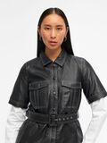 Object Collectors Item AVEC CEINTURE ROBE EN CUIR, Black, highres - 23040285_Black_006.jpg