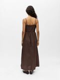 Product image thumbnail - EMBROIDERED MAXI DRESS, Seal Brown | 3