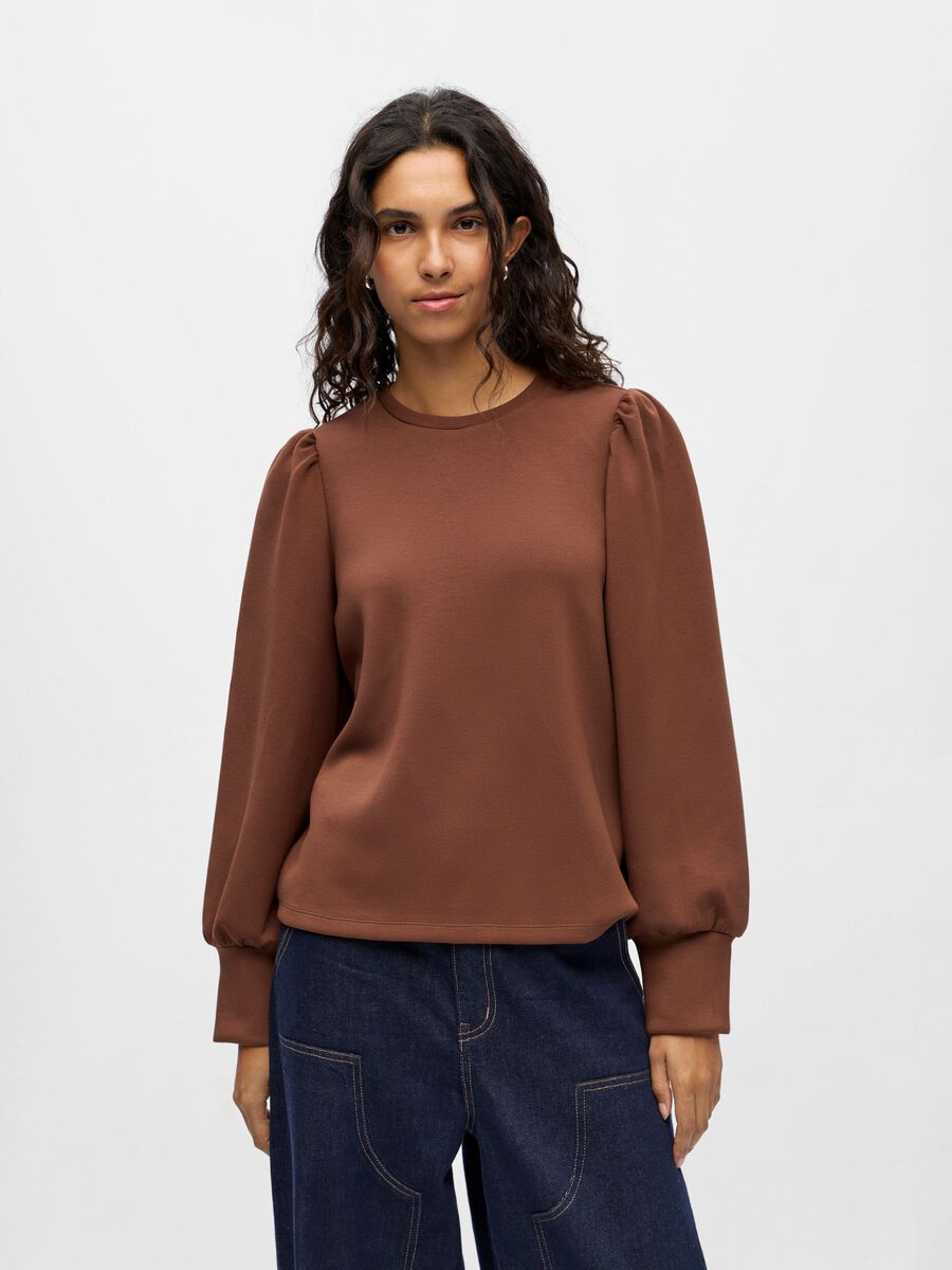 Product carousel image - MANCHES LONGUES TOP, Cocoa Brown | 1