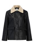 Object Collectors Item TEDDYKRAGEN LEDERJACKE, Black, highres - 23040505_Black_001.jpg