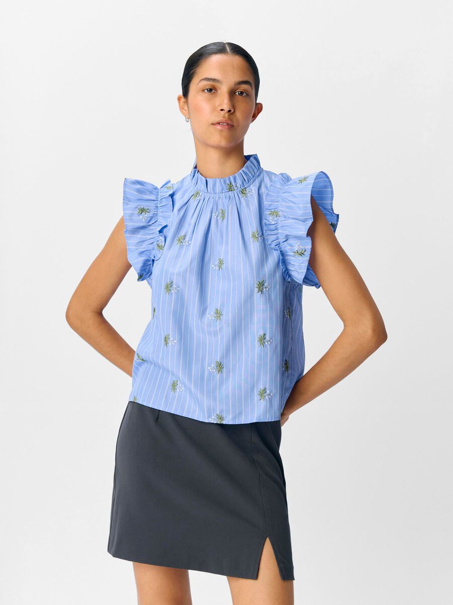 OBJECT EMBROIDERED TOP, Brunnera Blue, highres - 23048331_BrunneraBlue_1246003_003.jpg