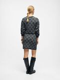 Product image thumbnail - STRIKKET MININEDERDEL, Dark Grey Melange | 3