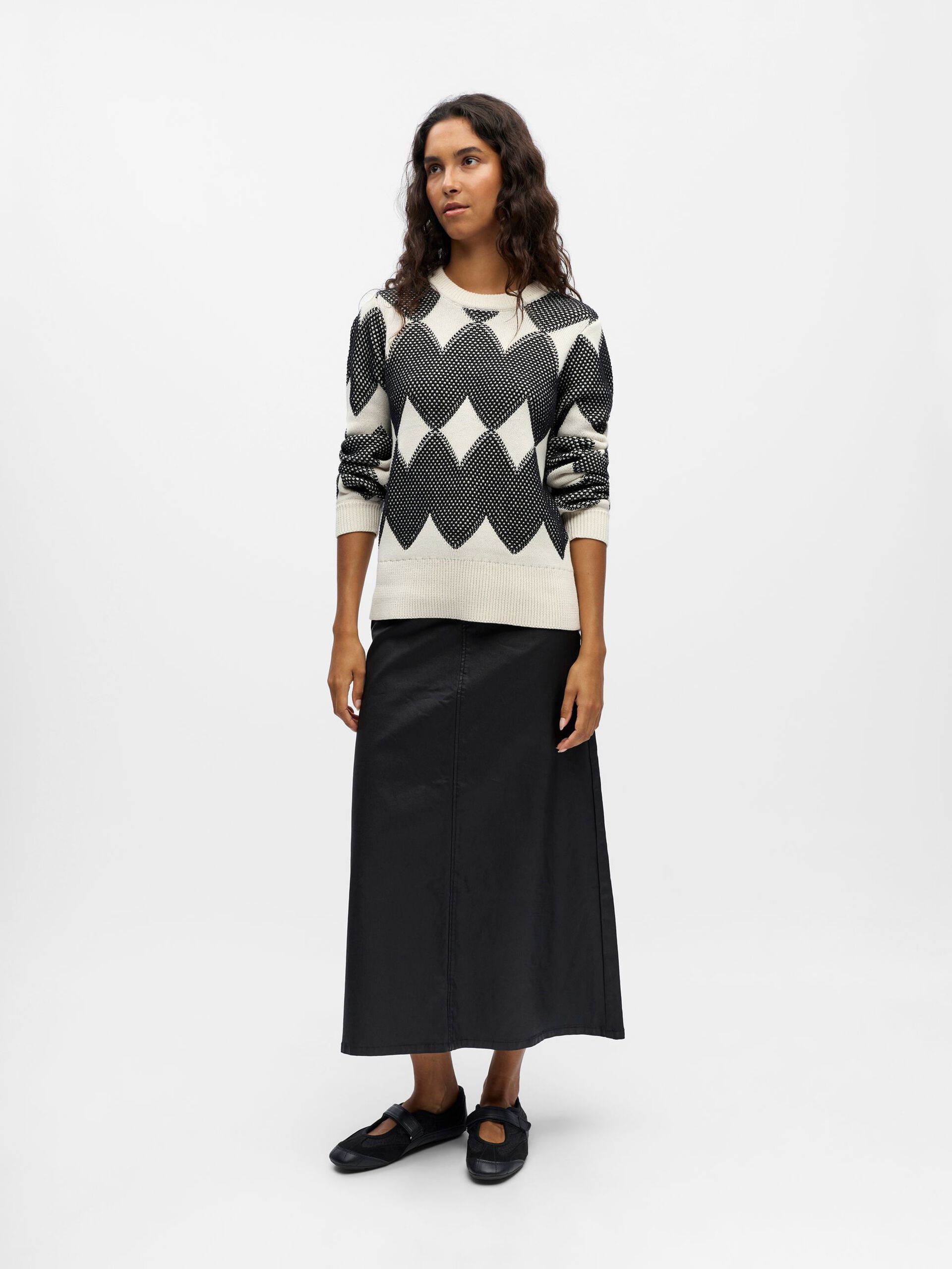 Carousel image - PATTERNED PULLOVER, White Sand | 4