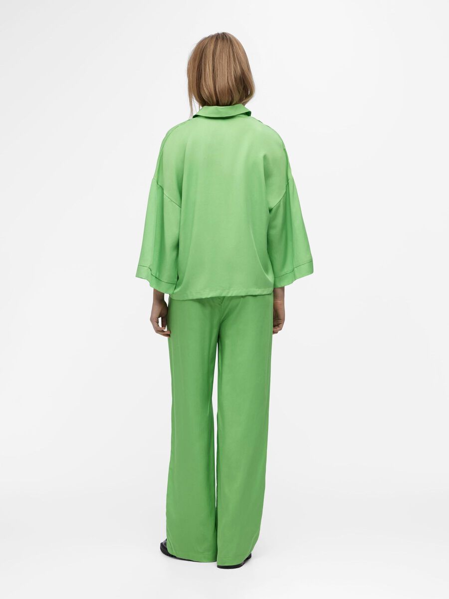 Object Collectors Item RELAXED WIDE-LEG TROUSERS, Vibrant Green, highres - 23040665_VibrantGreen_1100124_004.jpg