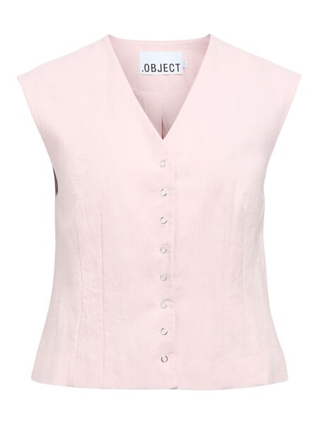 OBJECT TAILORED BUTTON VEST, Pale Lilac, highres - 23048791_PaleLilac_001.jpg