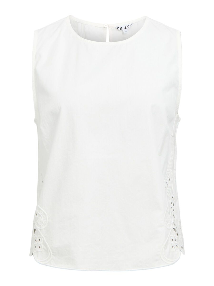 Product carousel image - DETAILED  SLEEVELESS TOP, Cloud Dancer | 1
