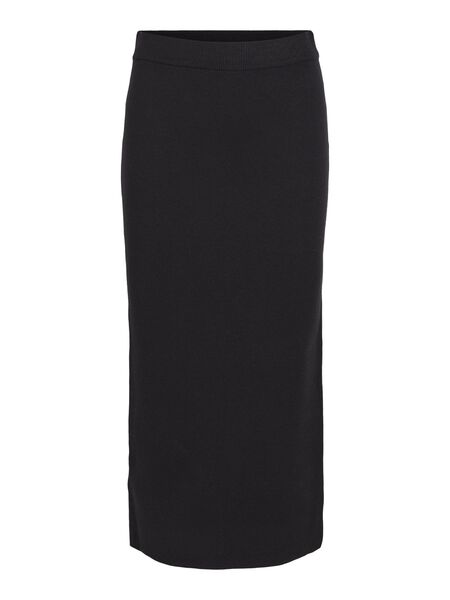 Object Collectors Item KNITTED MAXI SKIRT, Black, highres - 23044290_Black_001.jpg