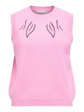 Product image thumbnail - CUT-OUT KNIT VEST, Begonia Pink | 1