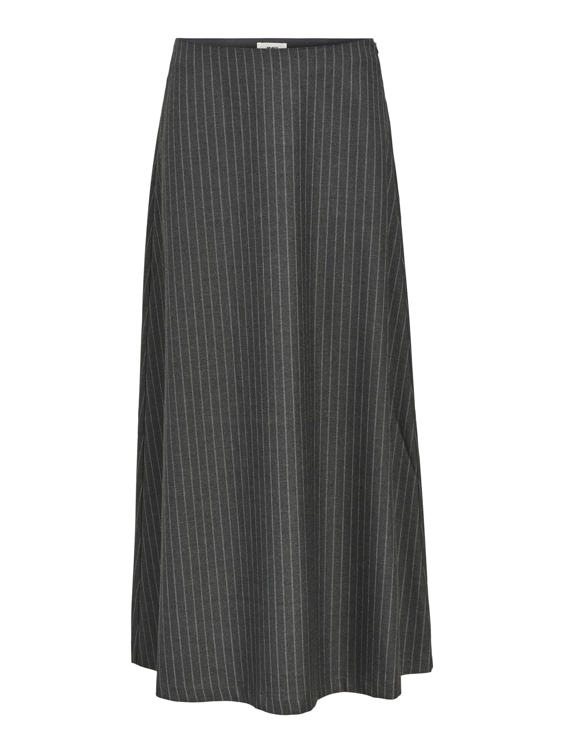 KRIJTSTREEP MAXI ROK Grijs .OBJECT CI Nederland