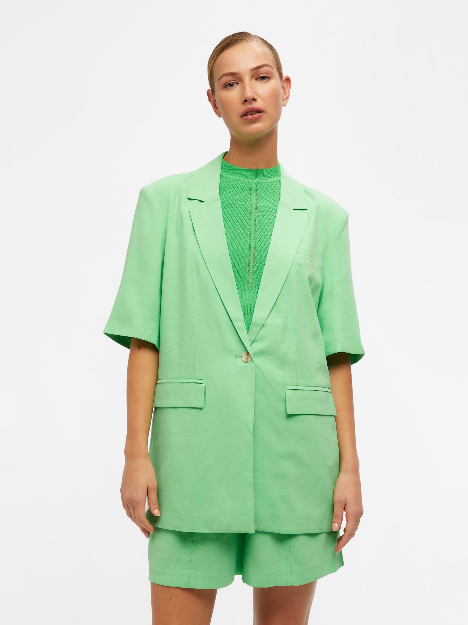 Green longline blazer 2025
