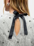 Product image thumbnail - GEDETAILLEERD GEBREIDE TOP, Light Grey Melange | 5