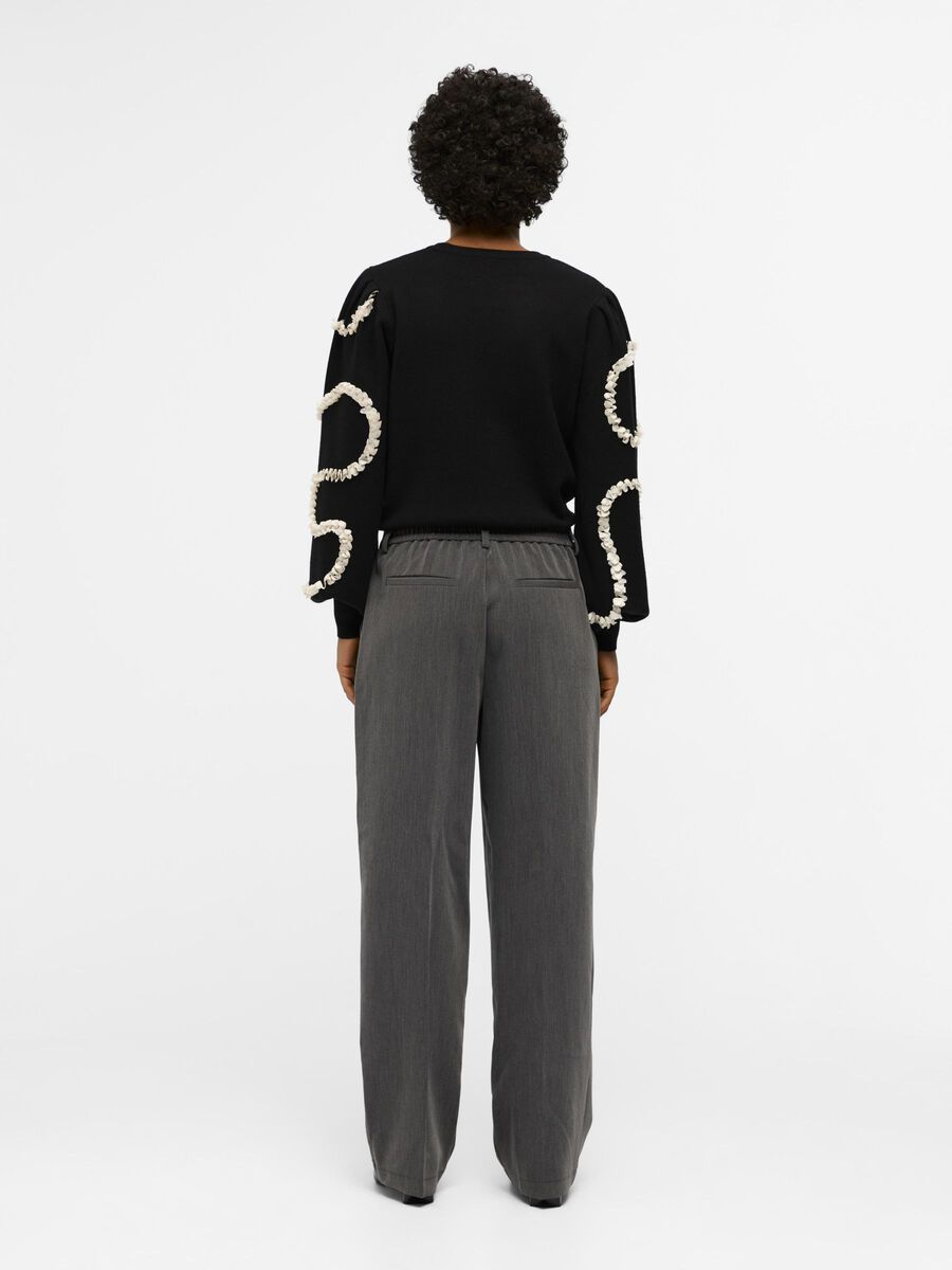OBJECT OBJSIGRID TROUSERS, Medium Grey Melange, highres - 23041828_MediumGreyMelange_1073911_004.jpg
