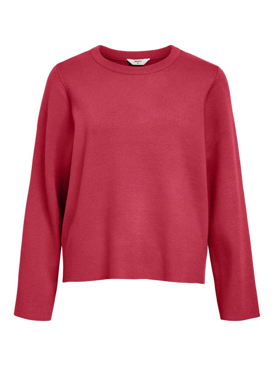 OBJECT LONG SLEEVED KNITTED PULLOVER, Karanda Red, highres - 23043511_KarandaRed_001.jpg