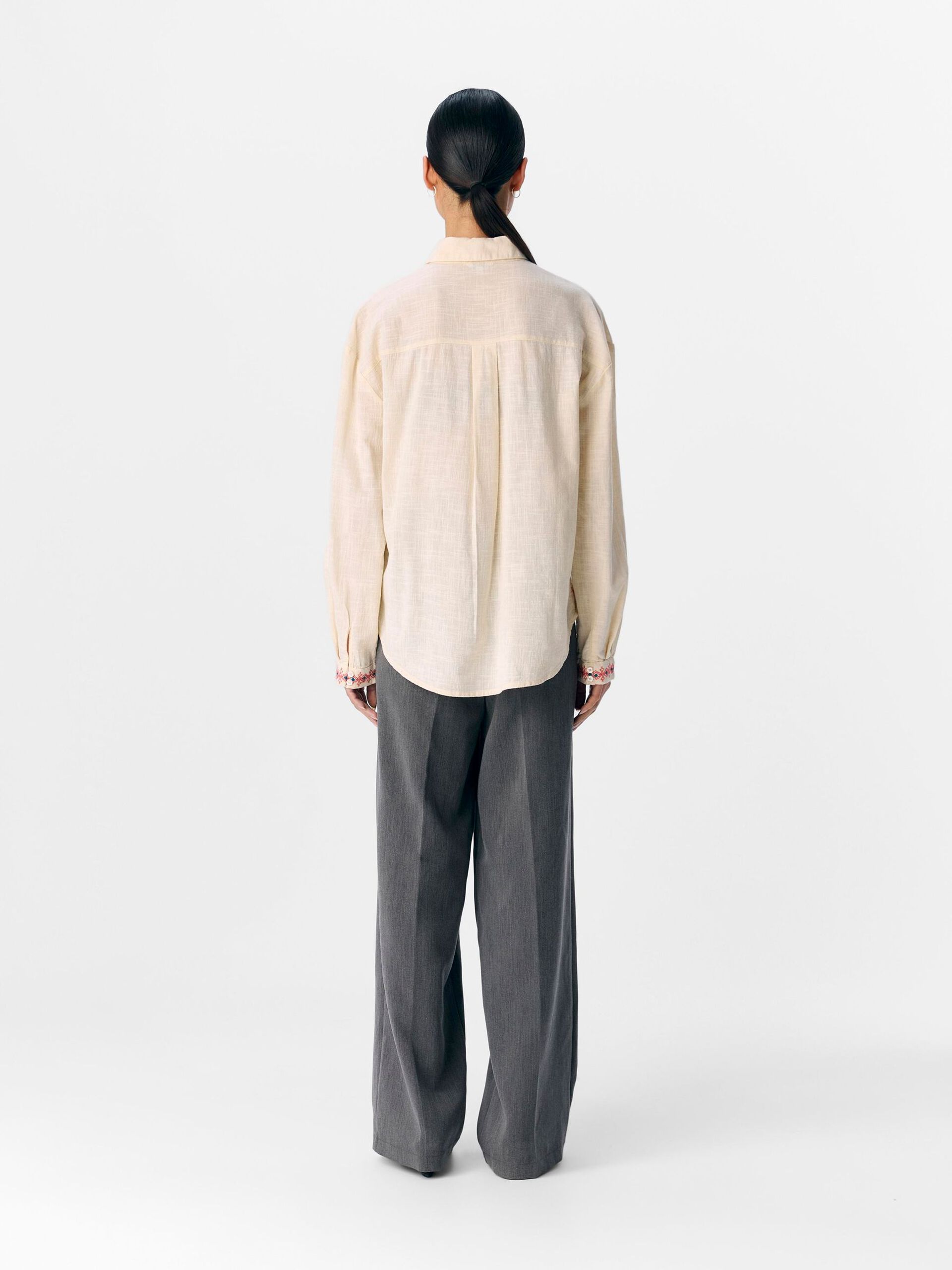 Carousel image - EMBROIDERED SHIRT, Sandshell | 3