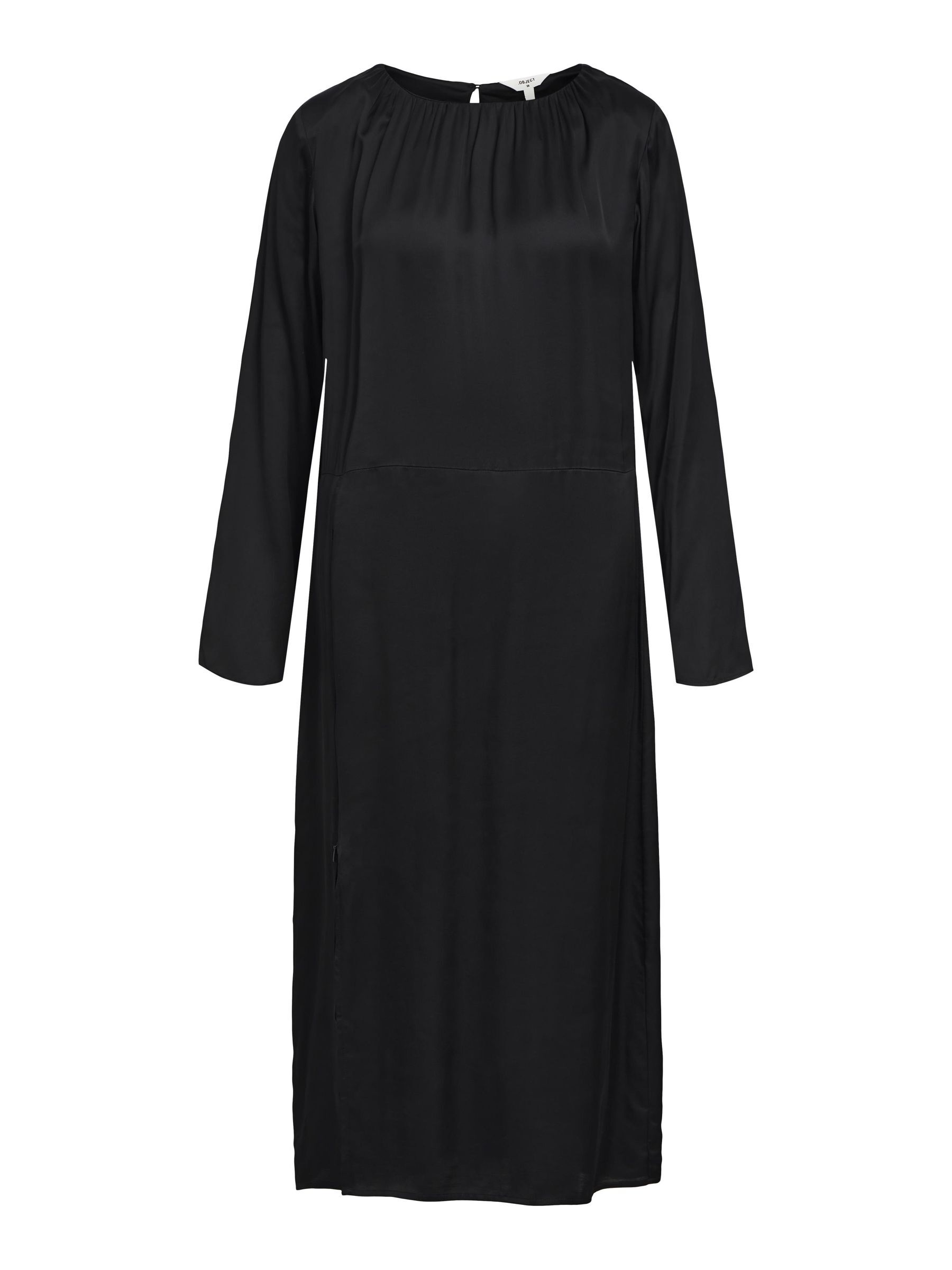 Black loose midi online dress