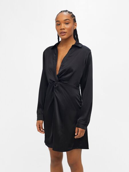 Object Collectors Item SATEEN MINI DRESS, Black, highres - 23041627_Black_003.jpg