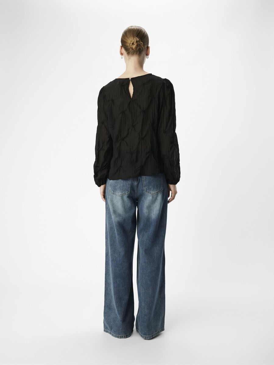 OBJECT CRINKLED TOP, Black, highres - 23045433_Black_004.jpg