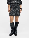 Product image thumbnail - STRIKKET MININEDERDEL, Dark Grey Melange | 2