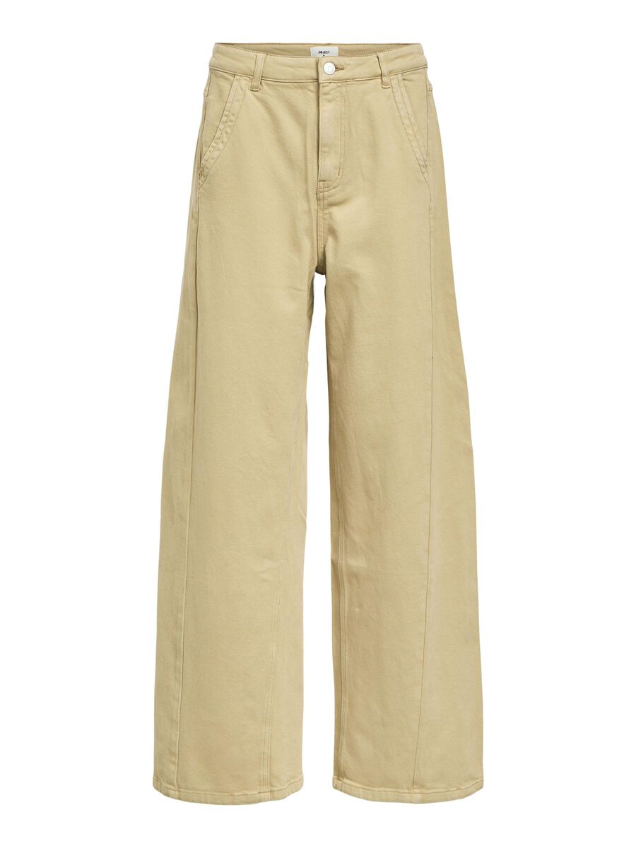 OBJECT OBJMOJI WIDE LEG JEANS, Twill, highres - 23045780_Twill_001.jpg