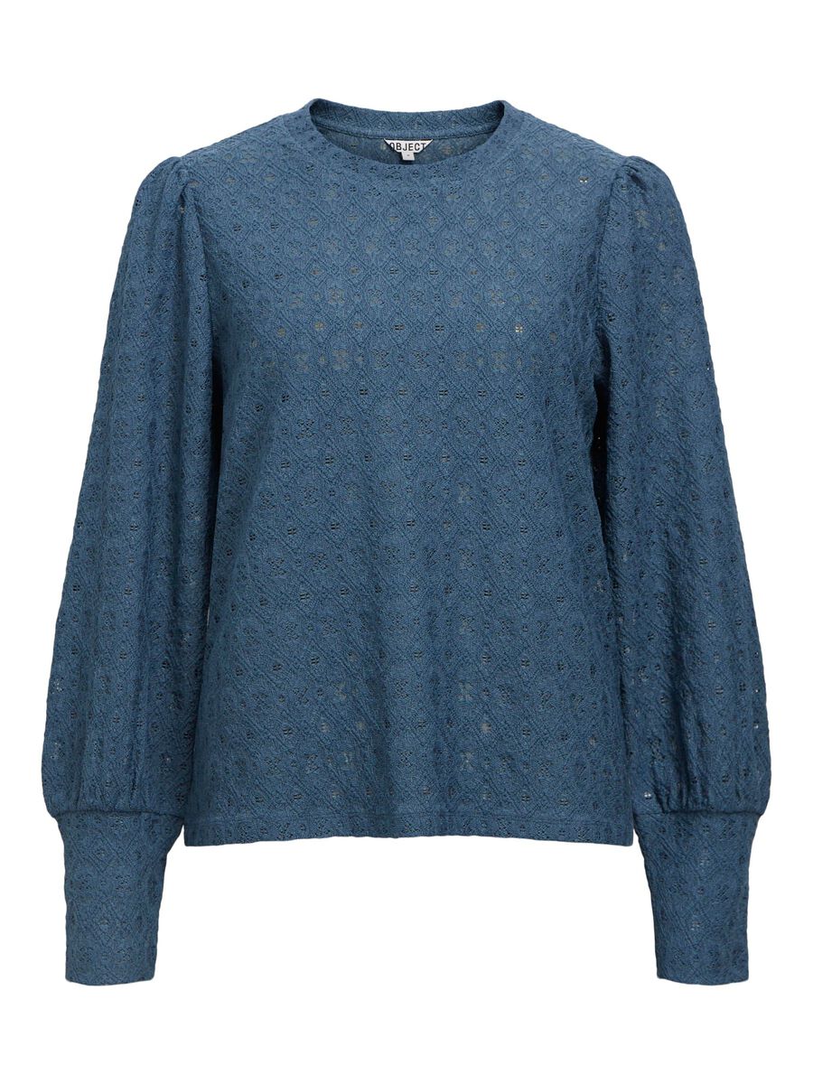 OBJECT LONG SLEEVED TOP, Dark Denim, highres - 23046626_DarkDenim_001.jpg