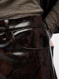 Product image thumbnail - SNAKE PRINT TROUSERS, Seal Brown | 6