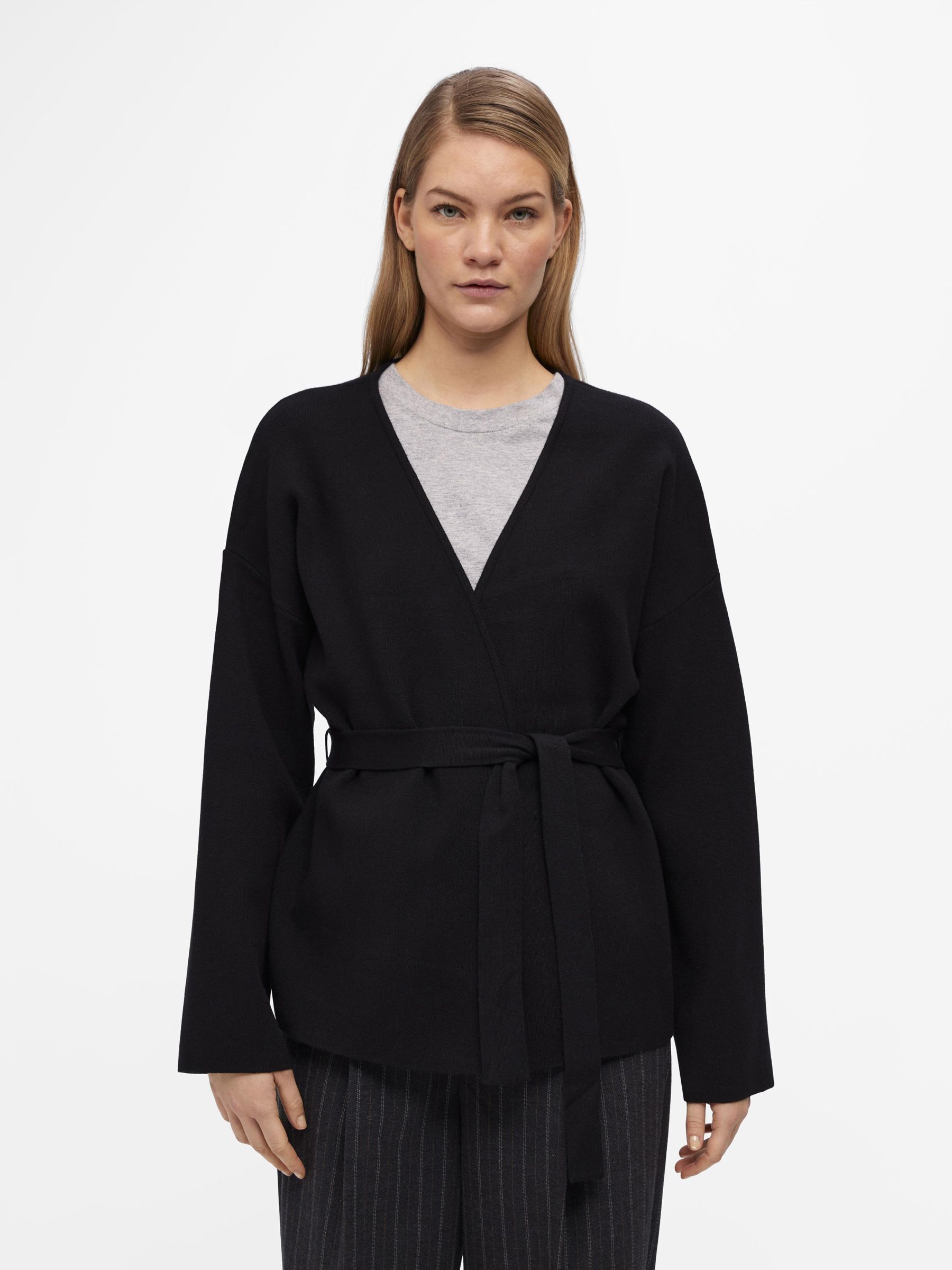 Black wrap cardigan online