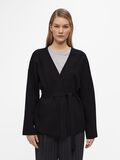 Object Collectors Item KNITTED WRAP CARDIGAN, Black, highres - 23044093_Black_003.jpg