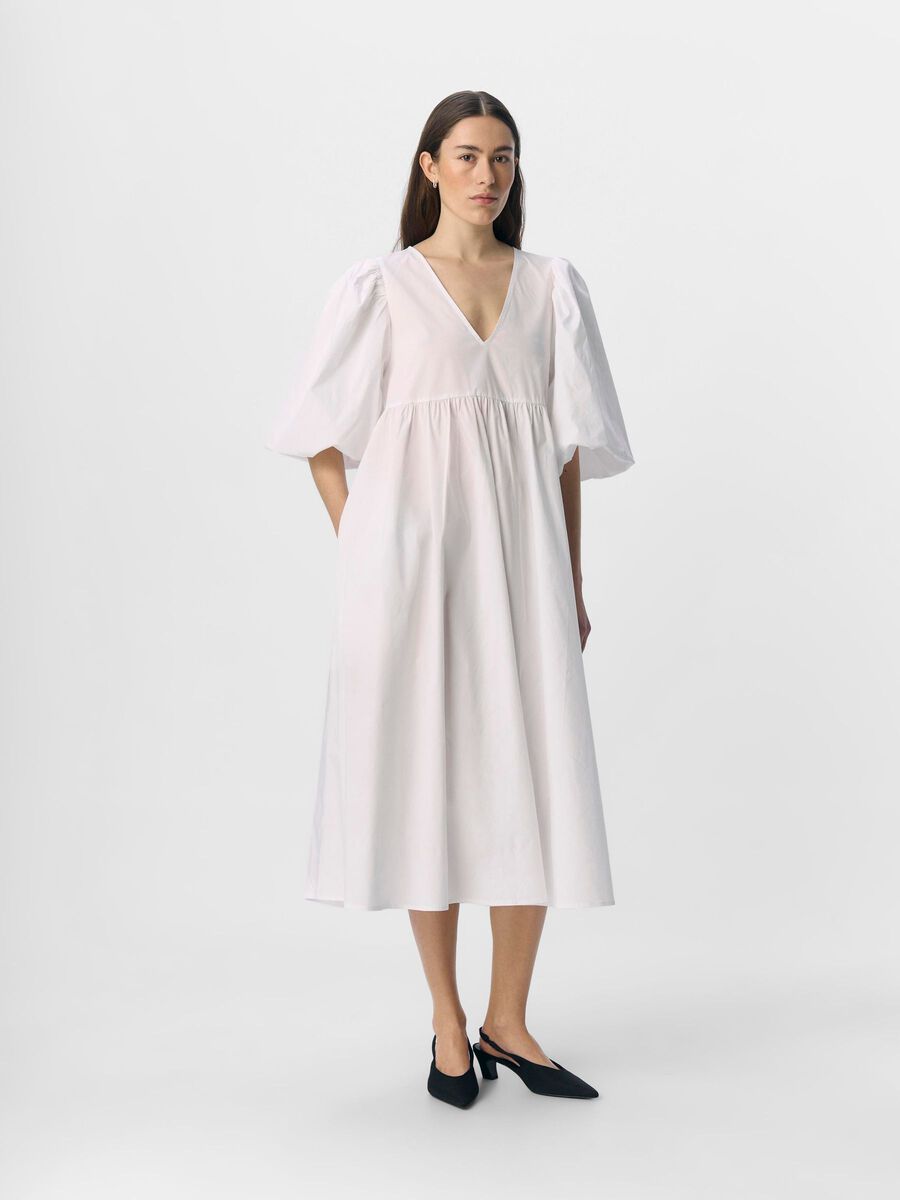 OBJECT PUFFÄRMEL MIDIKLEID, White, highres - 23047070_White_003.jpg