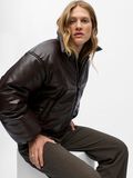 Product image thumbnail - COATED PUFFER JACKET, Seal Brown | 6