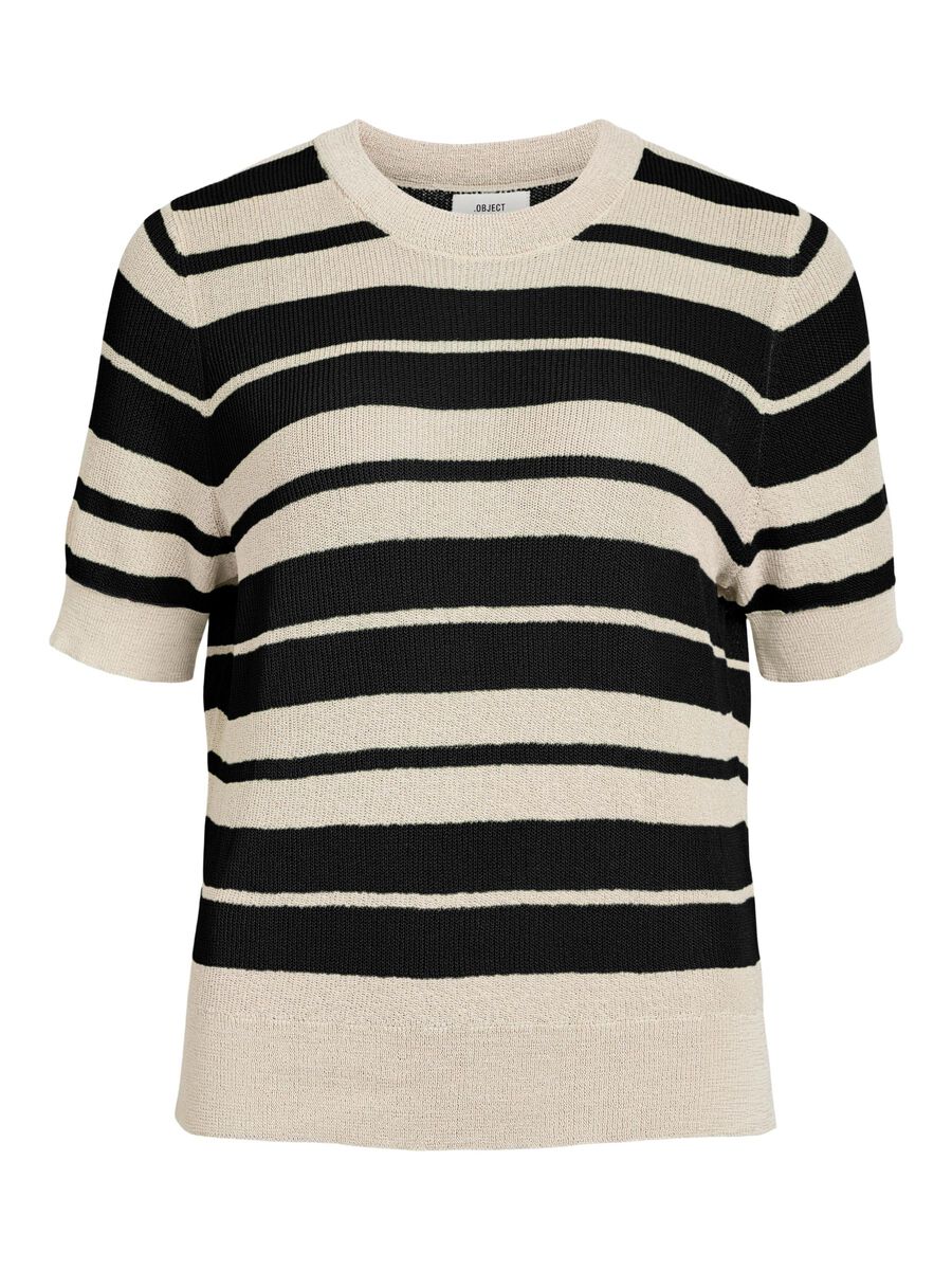 Object Collectors Item STRIPED KNITTED TOP, Black, highres - 23043456_Black_1118960_001.jpg