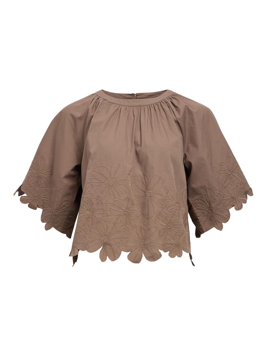OBJECT EMBROIDERED CROPPED TOP, Morel, highres - 23047846_Morel_001.jpg