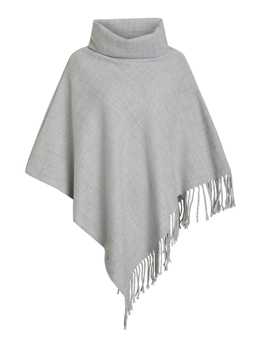 OBJECT YLLESYDD PONCHO, Light Grey Melange, highres - 23030079_LightGreyMelange_001.jpg
