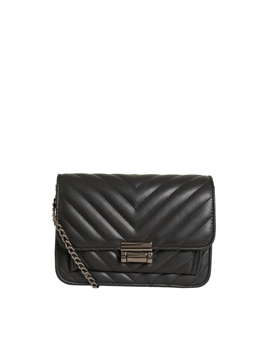 OBJECT QUILTED SMALL CROSSBODY BAG, Black, highres - 23030105_Black_001.jpg
