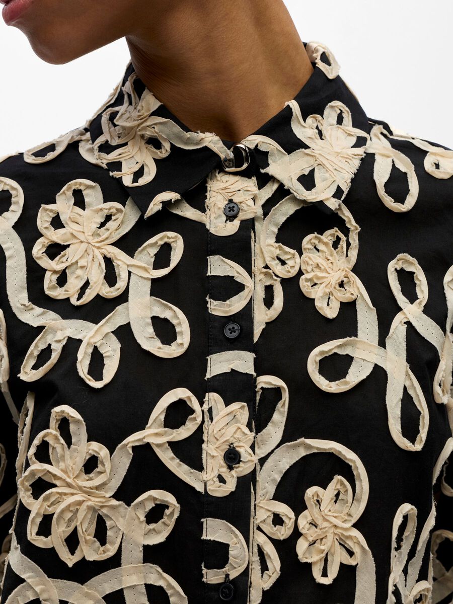 Carousel image - EMBROIDERED SHIRT, Black | 5