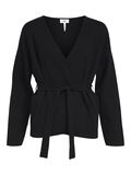 Object Collectors Item KNITTED WRAP CARDIGAN, Black, highres - 23044093_Black_001.jpg