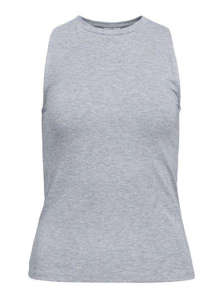 OBJECT RUNDHALSAUSSCHNITT OBERTEIL, Light Grey Melange, highres - 23034452_LightGreyMelange_001.jpg
