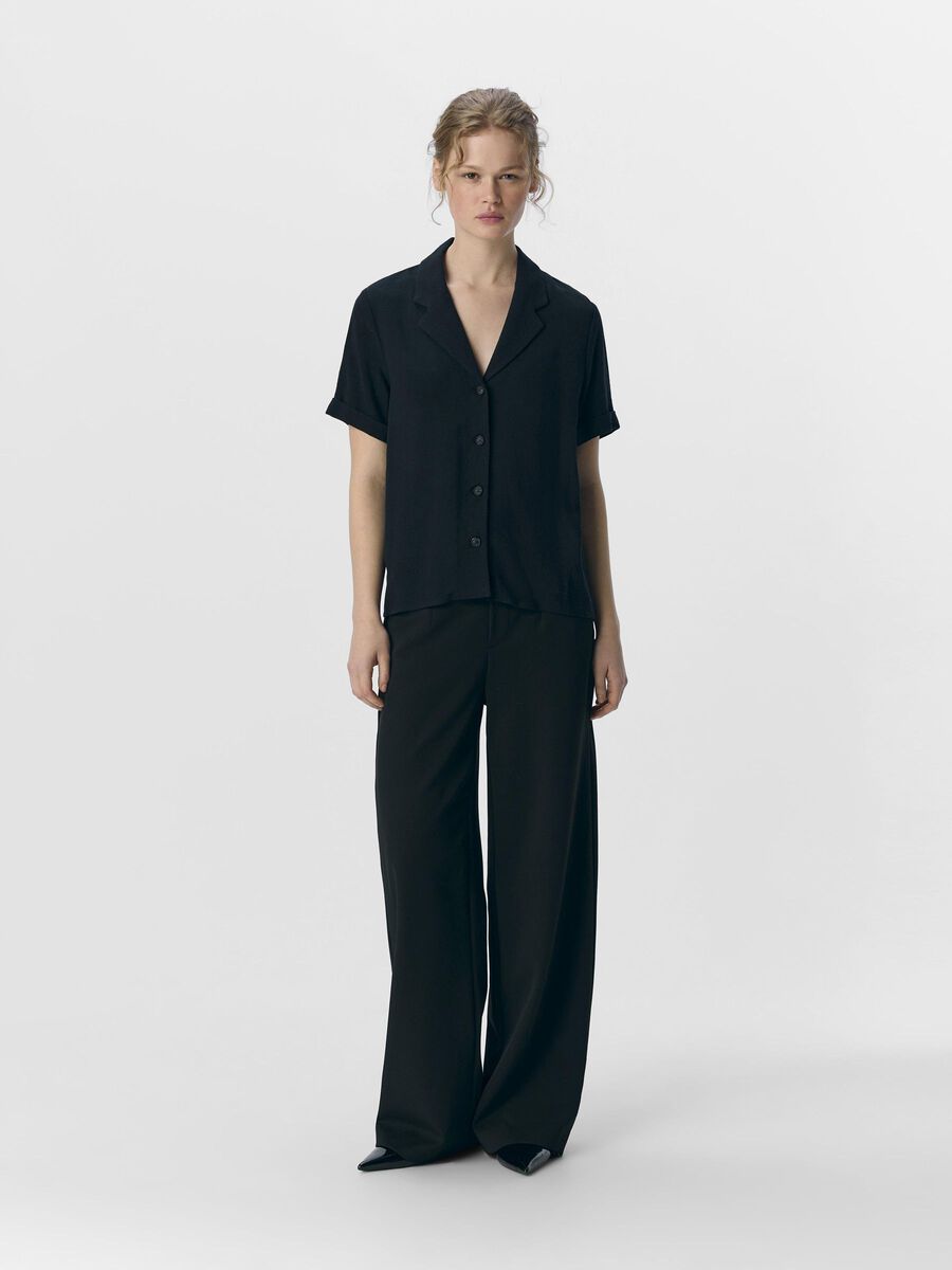Product carousel image - LINEN SHIRT, Black | 5