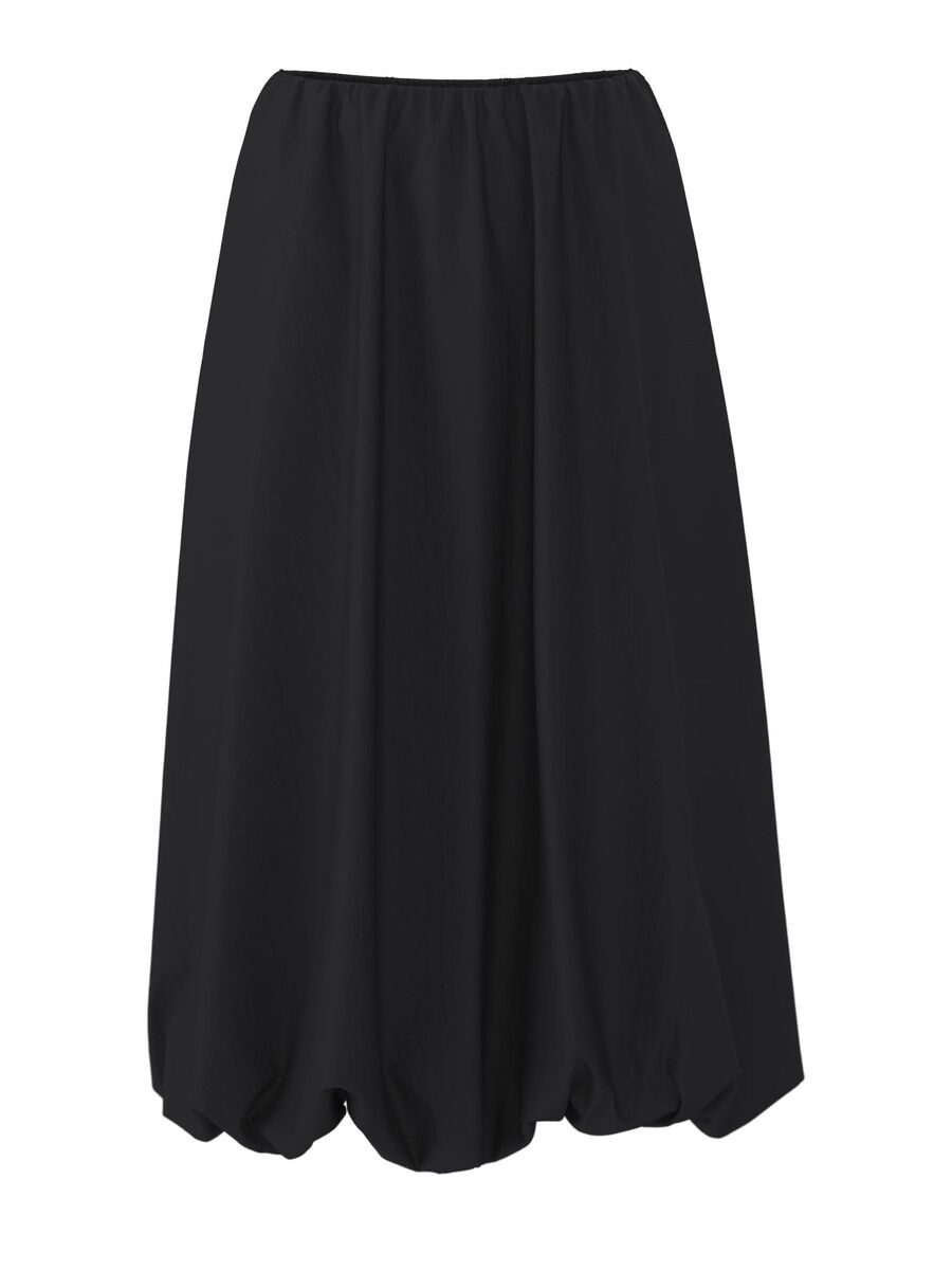 OBJECT BALLOON MIDI SKIRT, Black, highres - 23046731_Black_001.jpg