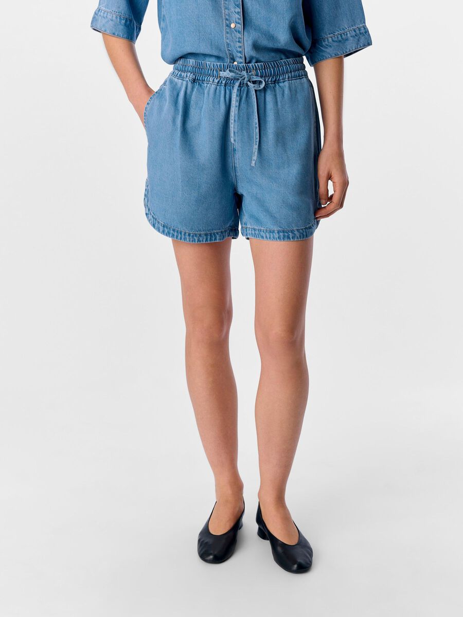 OBJECT CASUAL DENIM SHORT, Light Blue Denim, highres - 23046631_LightBlueDenim_003.jpg