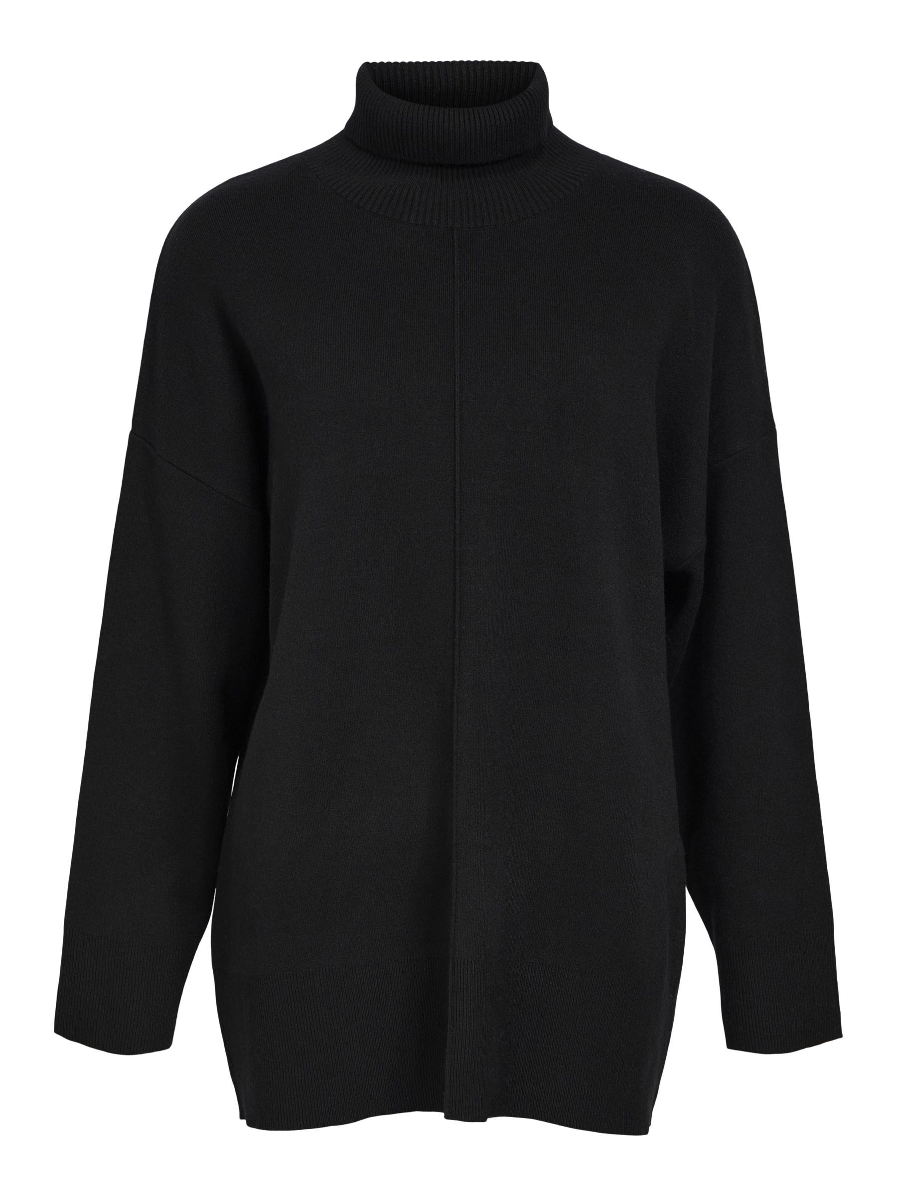 KNITTED TUNIC Black .OBJECT CI UK