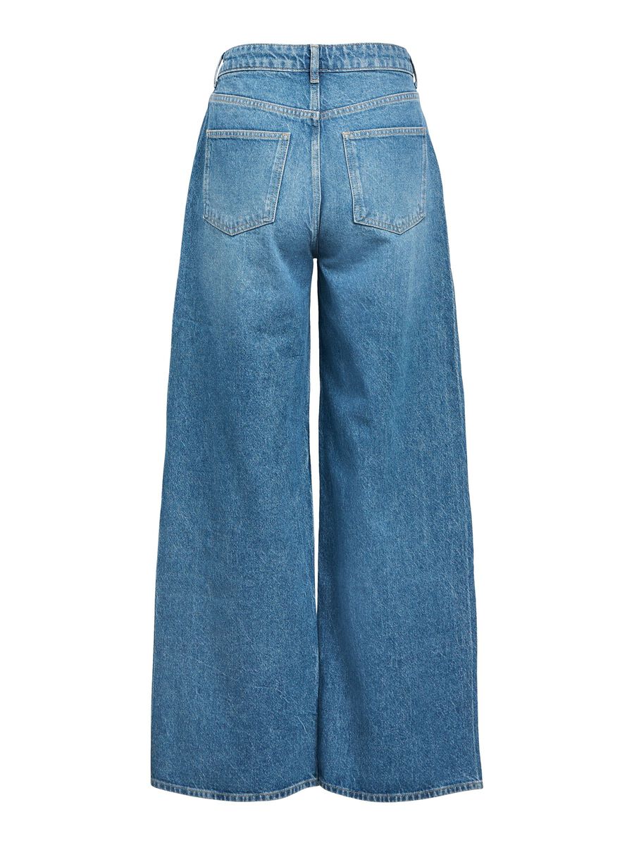 Carousel image - HIGH WAISTED LOOSE FIT JEANS, Dark Blue Denim | 2