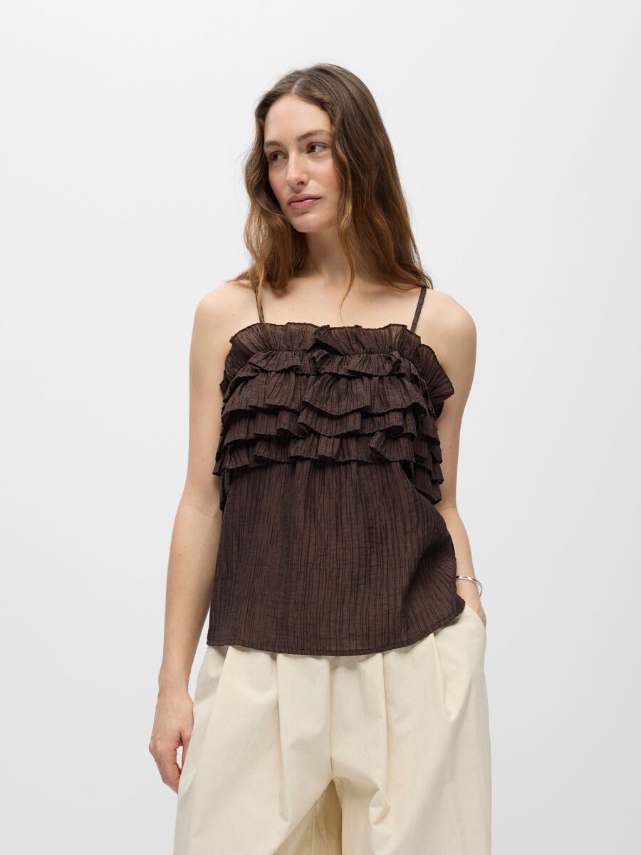 Product carousel image - TOP &Agrave; BRETELLES, Seal Brown | 1