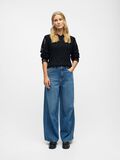 Product image thumbnail - CHUNKY KNIT PULLOVER, Black | 4