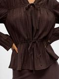 Product image thumbnail - PEPLUM BLUS, Seal Brown | 5