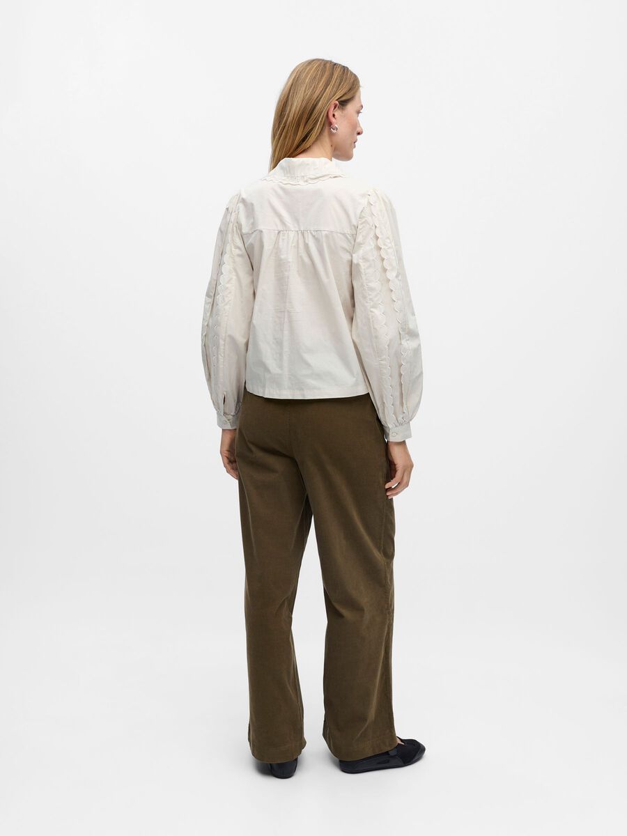 Product carousel image - PETER PAN COLLAR BLOUSE, White Sand | 2