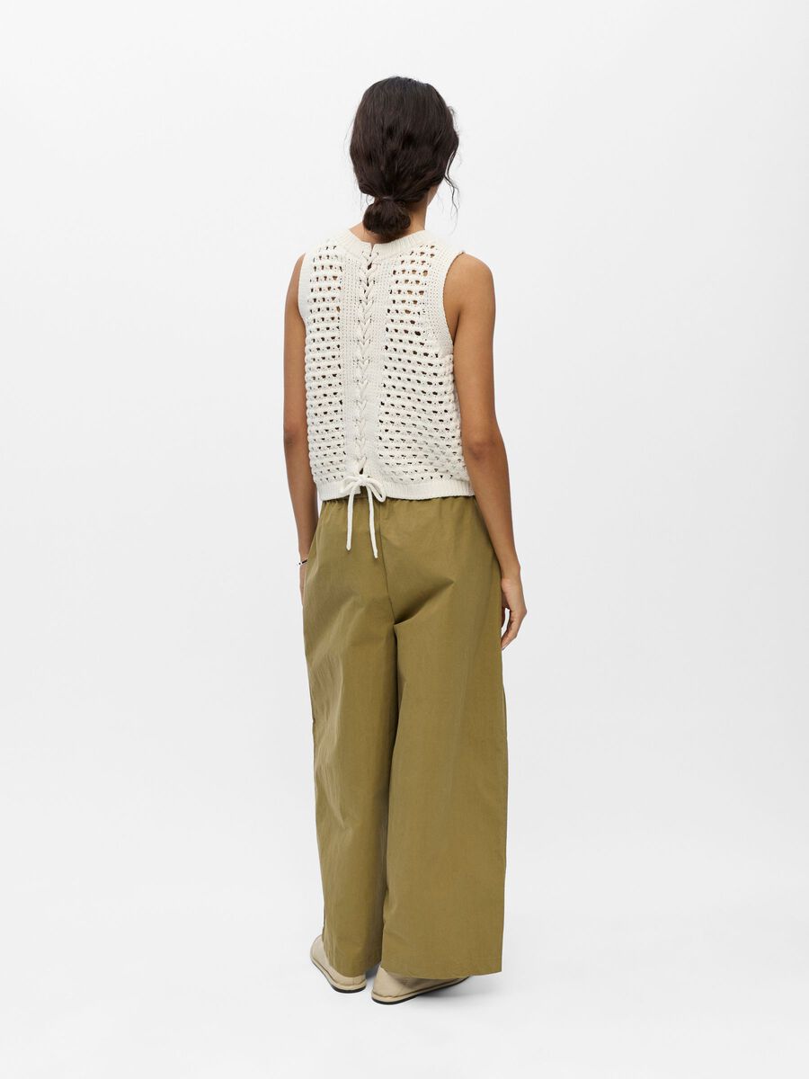 Carousel image - EN MAILLE TOP, White | 3